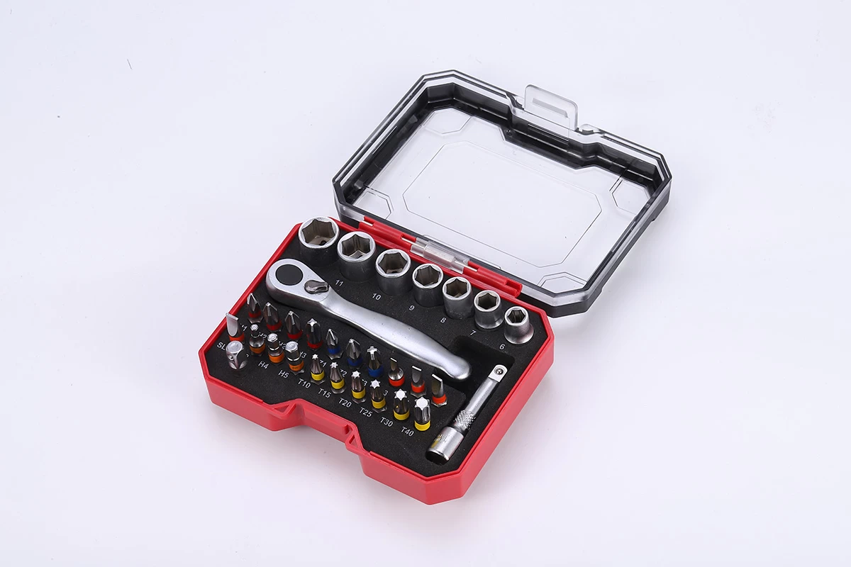 30개 래칫&amp;스크루드라이버 비트 세트