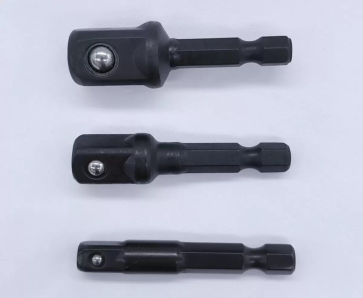 50mm 1/4", 3/8" 및 1/2" 소켓 어댑터